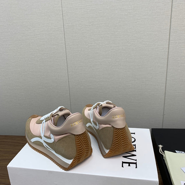 LW FLOW RUNNER SNEAKER PEANUT-PASTEL PINK SUEDE