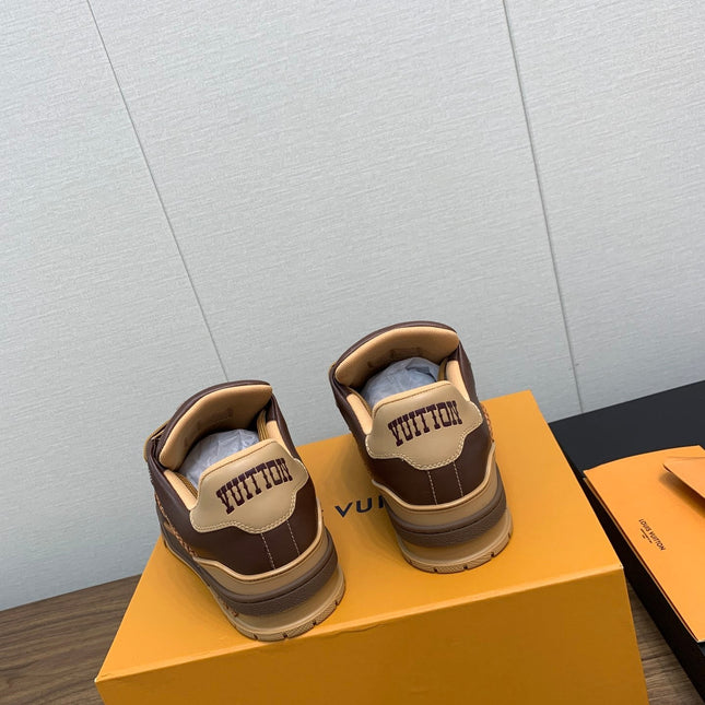 LV WOMEN'S TRAINER IN MARRON CALFSKIN