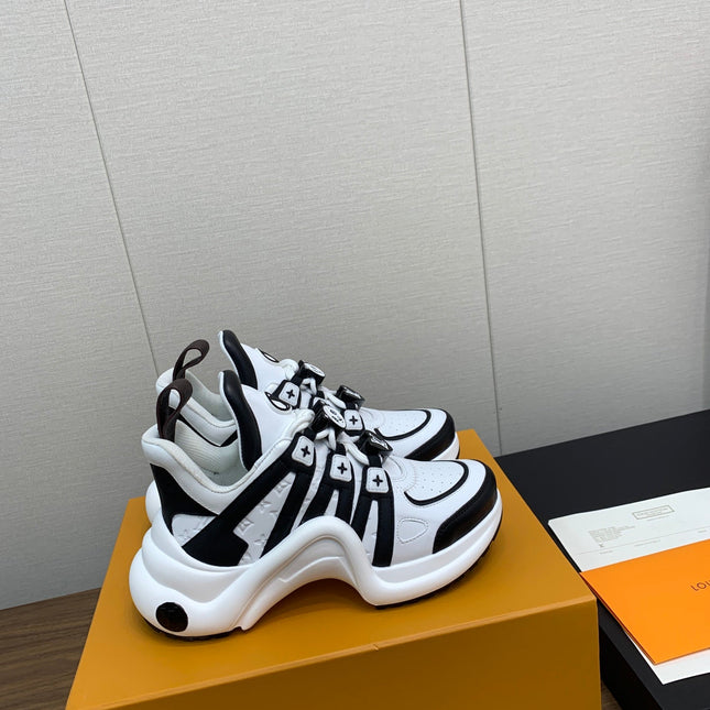LV ARCHLIGHT SNEAKER BLACK MIX WHITE