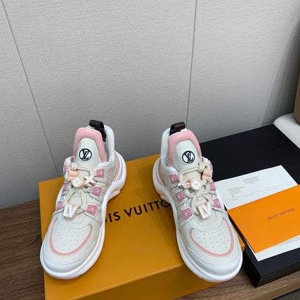 LV ARCHLIGHT SNEAKER BEIGE MIX LIGHT PINK