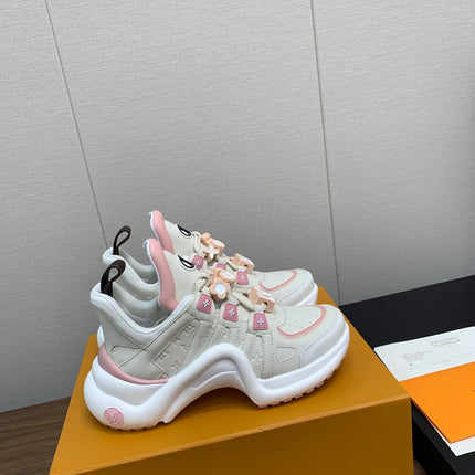 LV ARCHLIGHT SNEAKER BEIGE MIX LIGHT PINK