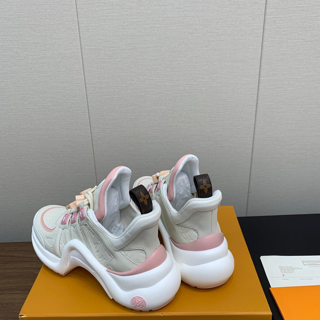 LV ARCHLIGHT SNEAKER BEIGE MIX LIGHT PINK