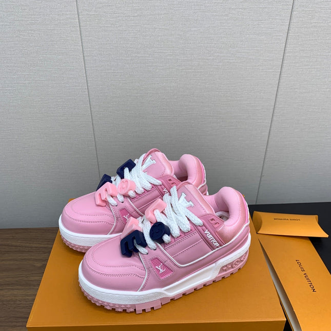 LV TRAINER IN LIGHT PINK CALFSKIN