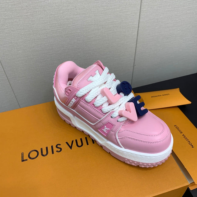 LV TRAINER IN LIGHT PINK CALFSKIN