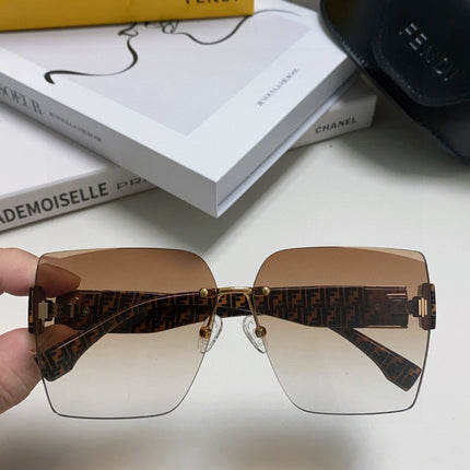 FF PATTERN FIRST CRYSTAL SQUARE FRAME SUNGLASSES 562044 IN ACETATE