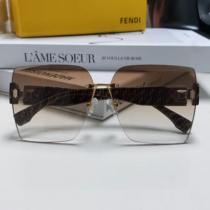 FF PATTERN FIRST CRYSTAL SQUARE FRAME SUNGLASSES 562044 IN ACETATE