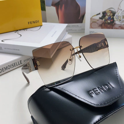 FF PATTERN FIRST CRYSTAL SQUARE FRAME SUNGLASSES 562044 IN ACETATE