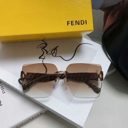 FF PATTERN FIRST CRYSTAL SQUARE FRAME SUNGLASSES 562044 IN ACETATE