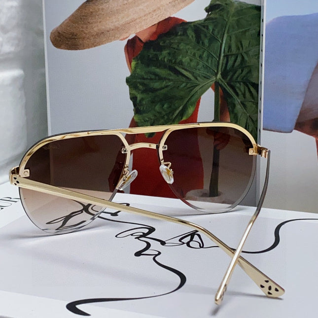 PANTHÈRE AVIATOR FRAME SUNGLASSES 562065 IN METAL