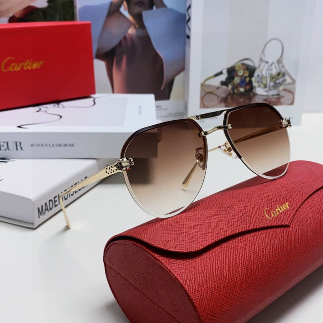 PANTHÈRE AVIATOR FRAME SUNGLASSES 562065 IN METAL