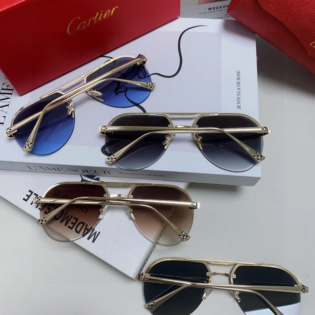 PANTHÈRE AVIATOR FRAME SUNGLASSES 562065 IN METAL