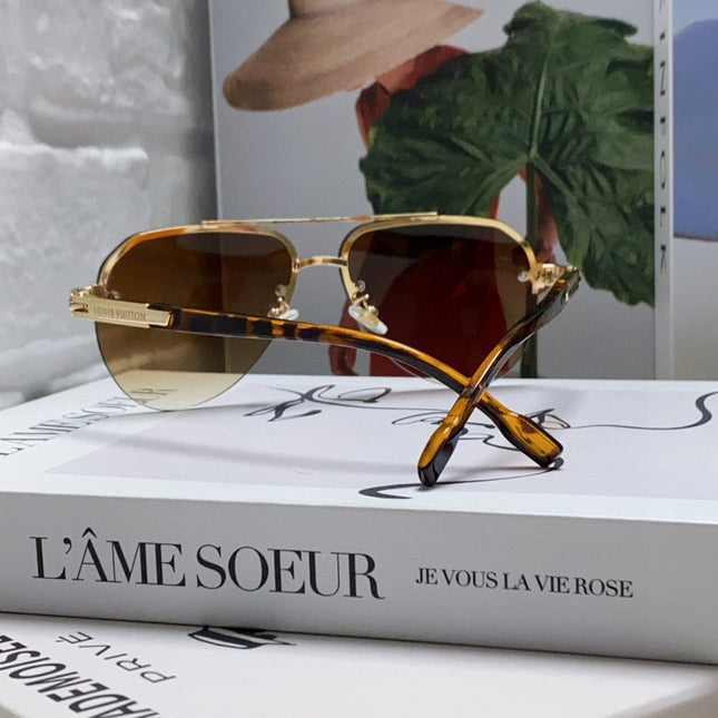 PILOT SUNGLASSES 582591 IN HAVANA METAL BROWN SMOKE LENSES