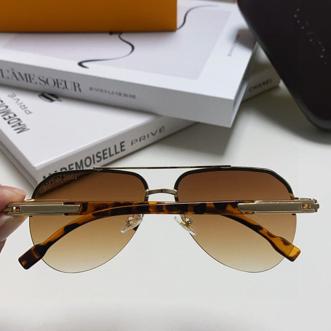 PILOT SUNGLASSES 582591 IN HAVANA METAL BROWN SMOKE LENSES
