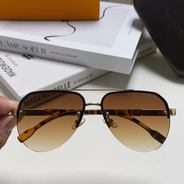 PILOT SUNGLASSES 582591 IN HAVANA METAL BROWN SMOKE LENSES