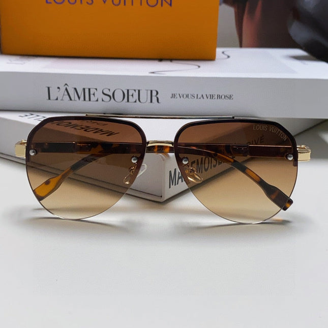 PILOT SUNGLASSES 582591 IN HAVANA METAL BROWN SMOKE LENSES