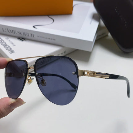 PILOT SUNGLASSES 582592 IN GOLD METAL BLACK LENSES