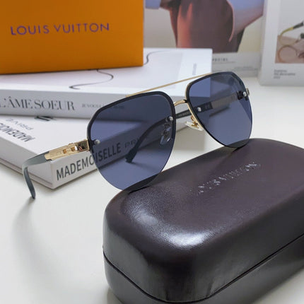 PILOT SUNGLASSES 582592 IN GOLD METAL BLACK LENSES