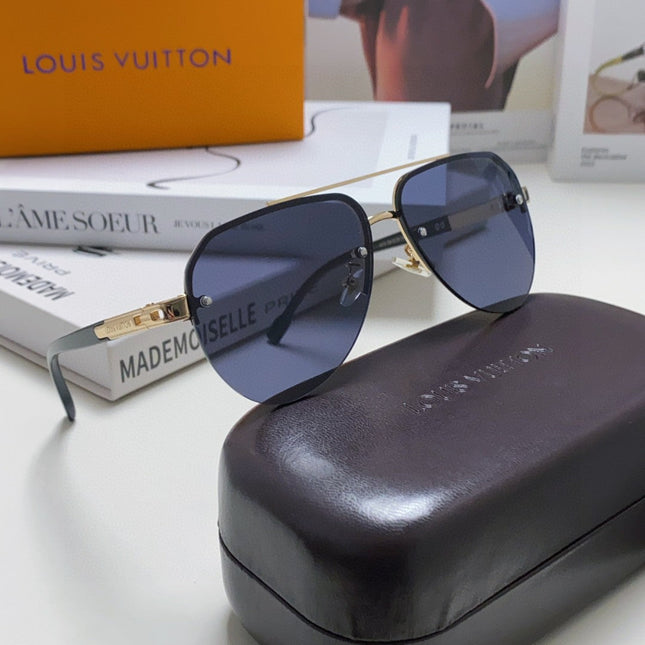 PILOT SUNGLASSES 582592 IN GOLD METAL BLACK LENSES