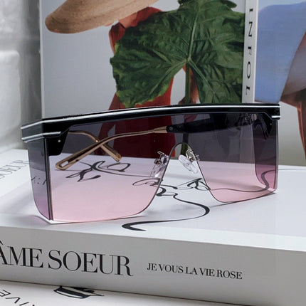 SUNGLASS CLUB M1U 566688 IN BLACK ACETATE PINK SMOKE LENSES
