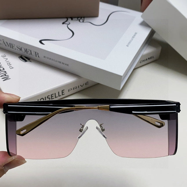 SUNGLASS CLUB M1U 566688 IN BLACK ACETATE PINK SMOKE LENSES