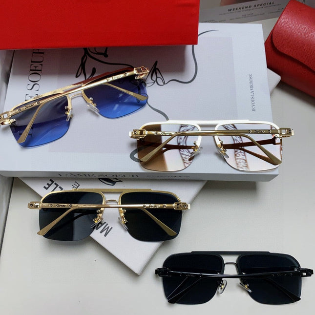 PANTHÈRE SQUARE FRAME SUNGLASSES 543534 IN METAL