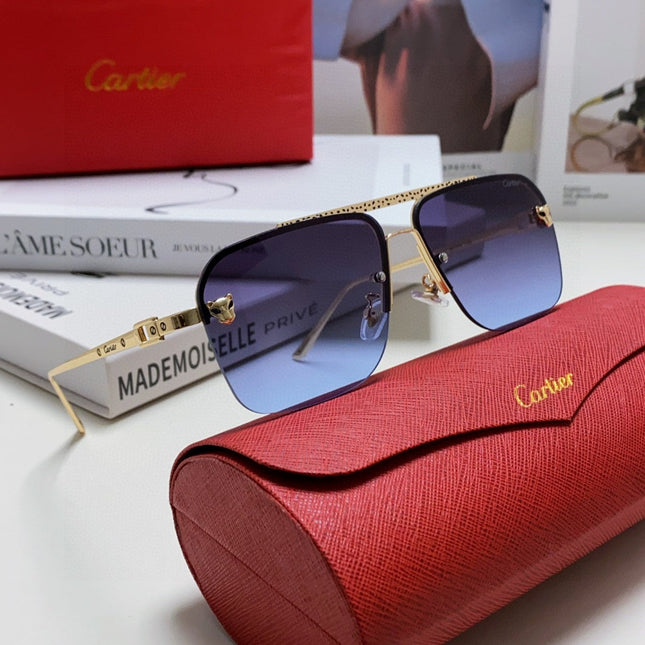 PANTHÈRE SQUARE FRAME SUNGLASSES 543534 IN METAL