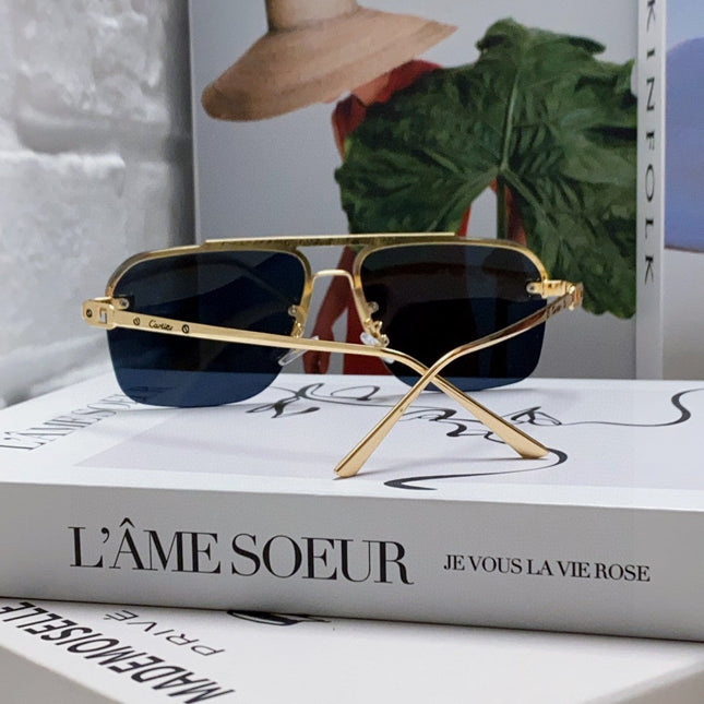 PANTHÈRE SQUARE FRAME SUNGLASSES 543534 IN METAL
