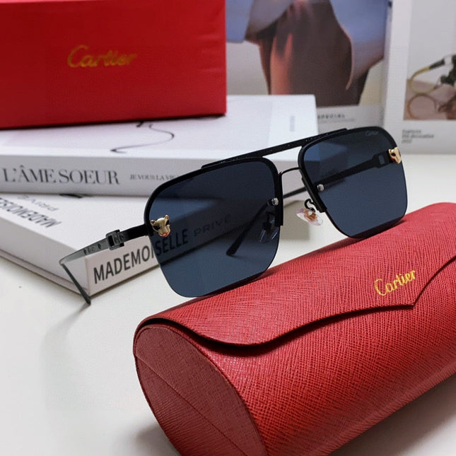 PANTHÈRE SQUARE FRAME SUNGLASSES 543534 IN METAL