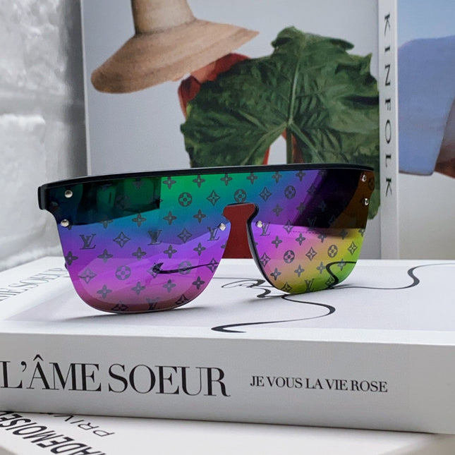WAIMEA SUNGLASSES 581361 IN MULTICOLOR ACETATE MONOGRAM ON LENS