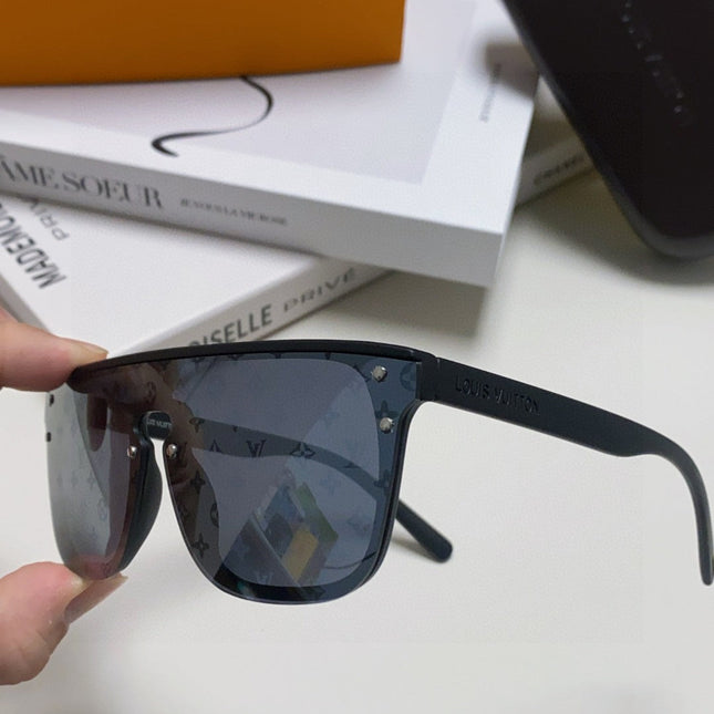 WAIMEA SUNGLASSES 581362 IN BLACK ACETATE MONOGRAM ON LENS