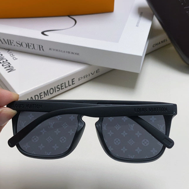WAIMEA SUNGLASSES 581362 IN BLACK ACETATE MONOGRAM ON LENS