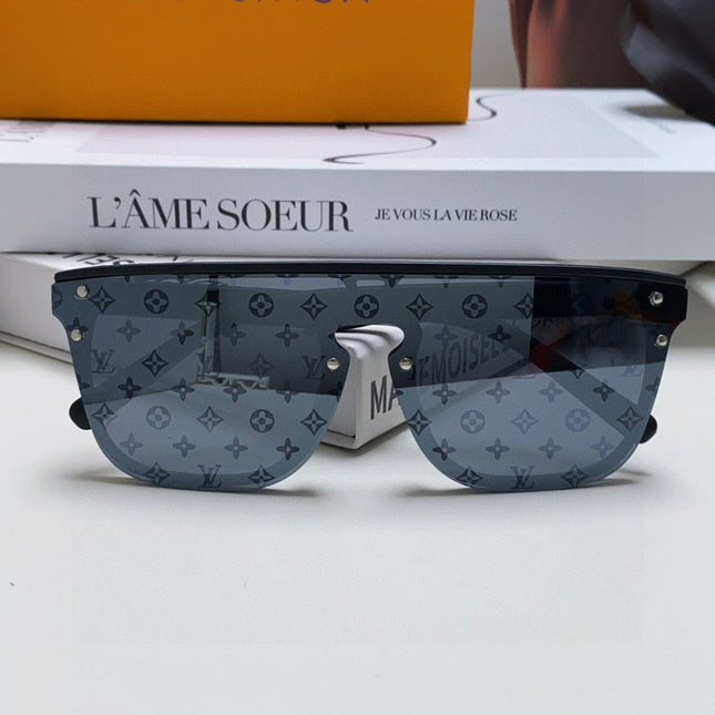 WAIMEA SUNGLASSES 581362 IN BLACK ACETATE MONOGRAM ON LENS