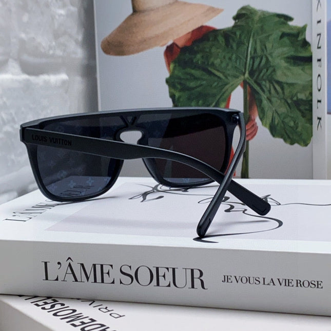WAIMEA SUNGLASSES 581362 IN BLACK ACETATE MONOGRAM ON LENS