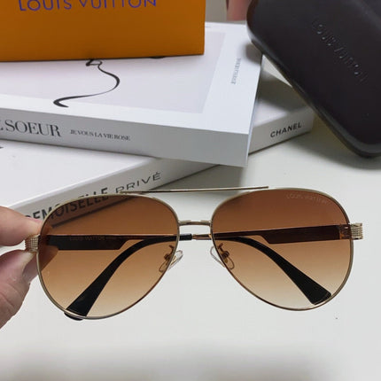 PILOT SUNGLASS 581363 IN GOLD METAL BROWN SMOKE LENSES
