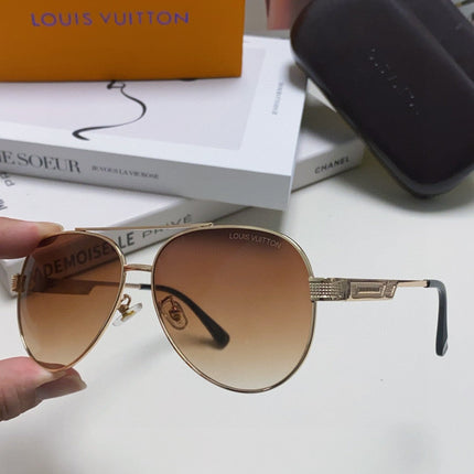 PILOT SUNGLASS 581363 IN GOLD METAL BROWN SMOKE LENSES