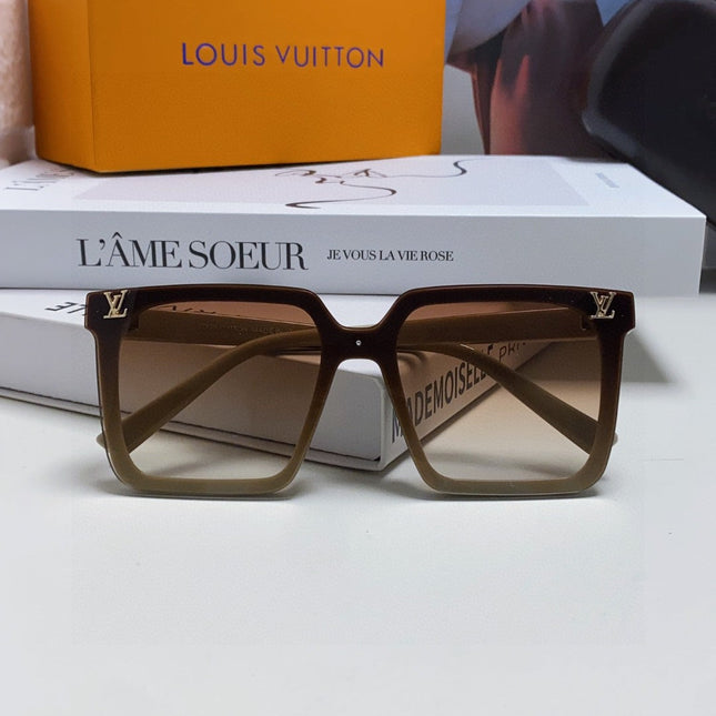 SQUARE SUNGLASS 581368 IN BEIGE ACETATE