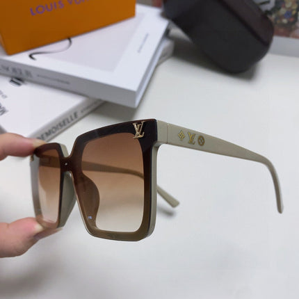 SQUARE SUNGLASS 581368 IN BEIGE ACETATE