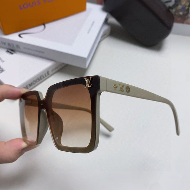 SQUARE SUNGLASS 581368 IN BEIGE ACETATE