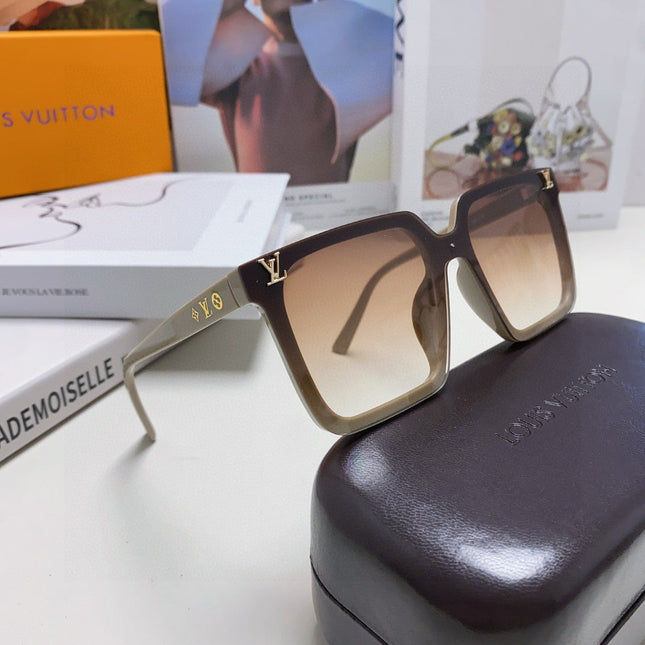 SQUARE SUNGLASS 581368 IN BEIGE ACETATE