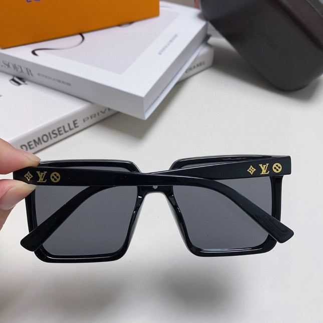 SQUARE SUNGLASS 581370 IN BLACK ACETATE