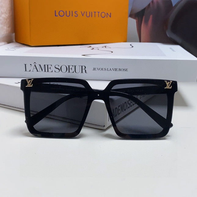 SQUARE SUNGLASS 581370 IN BLACK ACETATE