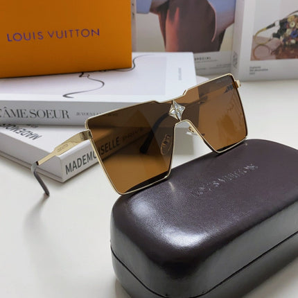 CYCLONE SUNGLASS 581374 IN GOLD METAL BRWON LENSES