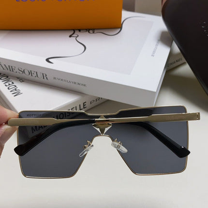 CYCLONE SUNGLASS Z1700U IN GOLD METAL BLACK LENSES