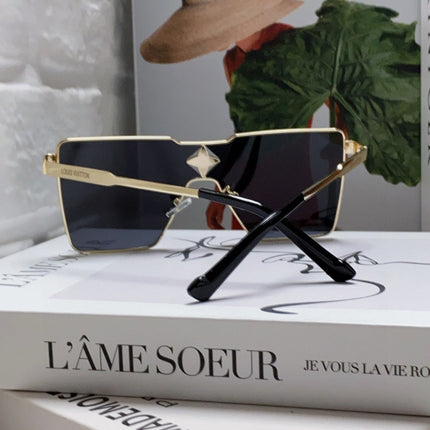 CYCLONE SUNGLASS Z1700U IN GOLD METAL BLACK LENSES