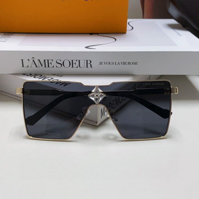 CYCLONE SUNGLASS Z1700U IN GOLD METAL BLACK LENSES