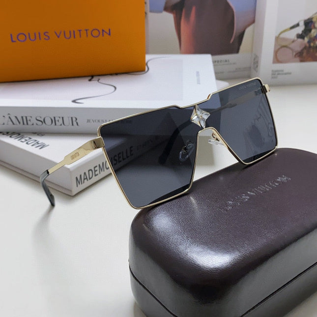 CYCLONE SUNGLASS Z1700U IN GOLD METAL BLACK LENSES