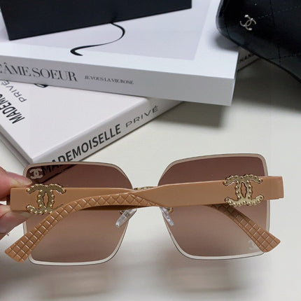 SQUARE SUNGLASSES 632892 IN BEIGE ACETATE BROWN SMOKE LENSES