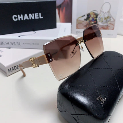 SQUARE SUNGLASSES 632892 IN BEIGE ACETATE BROWN SMOKE LENSES