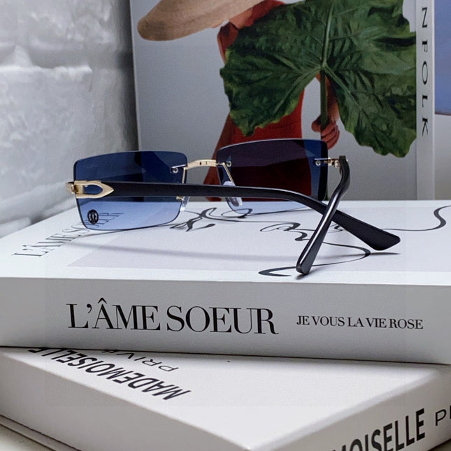 C DE RECTANGULAR FRAME SUNGLASSES 555890 IN METAL AND ACETATE
