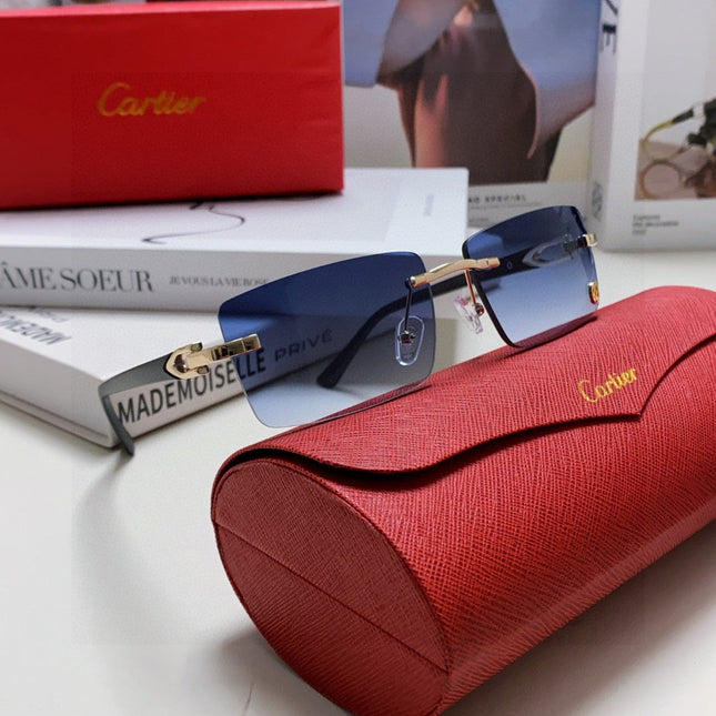 C DE RECTANGULAR FRAME SUNGLASSES 518454 IN METAL